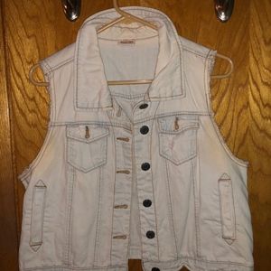 Light Wash Denim Vest